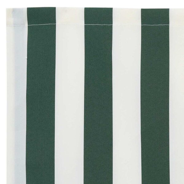 VidaXL Napellenző díszél csere Zöld és Fehér 230 x 20 cm Poliészter