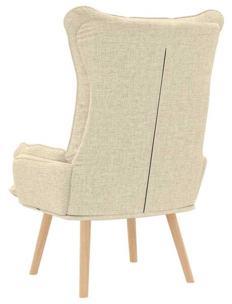 Karosszék Krém 69 x 74 x 93 cm Szövet és Plywood