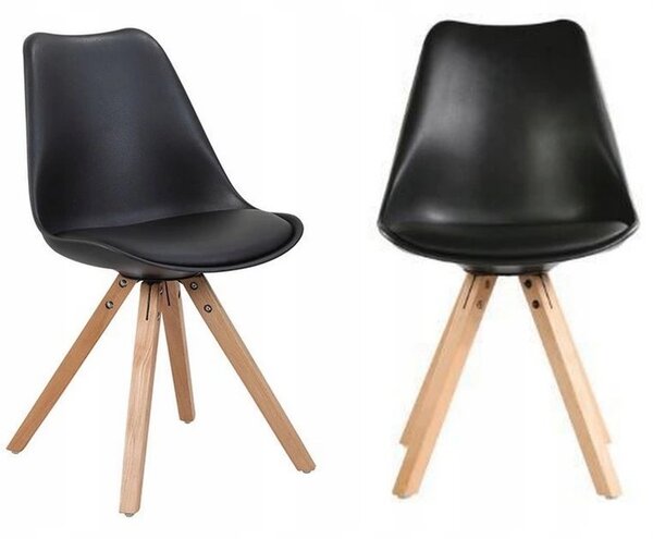 Fekete kényelmes szék modern belső térbe