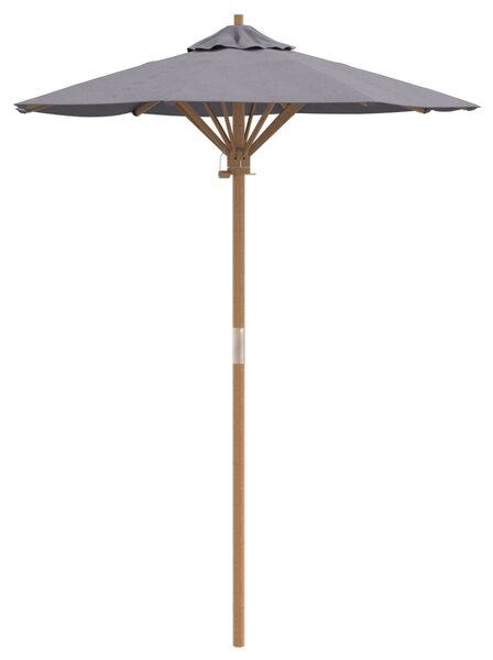Kerti napernyő Sötétszürke Ø 150 x 210 cm bambusz