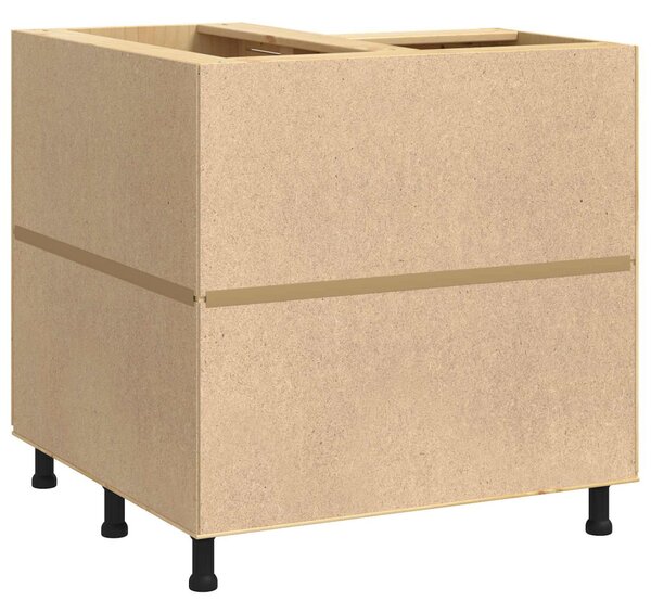 Cabinet SKI Mézes Barna 80 x 80 x 81 cm Tömör fenyőfa