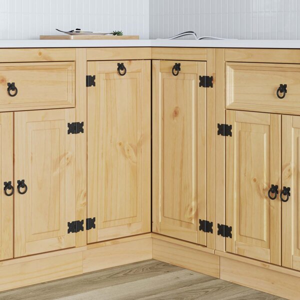 Cabinet SKI Mézes Barna 80 x 80 x 81 cm Tömör fenyőfa