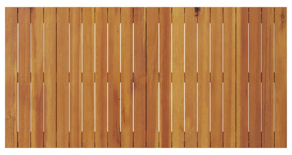 Étkezőasztal - Fekete, 110x55x62 cm, Tömör akácfából