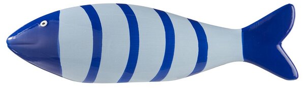 TAVERNA kerámia hal 23cm, kék/csíkos