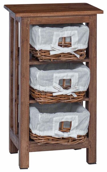 Oldal asztal Barna 38 x 28 x 72 cm Tömör mahagóni fa