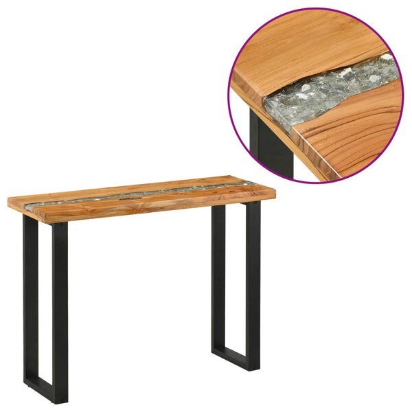Konzolasztal Barna 100 x 35 x 75 cm Tömör Teakfa