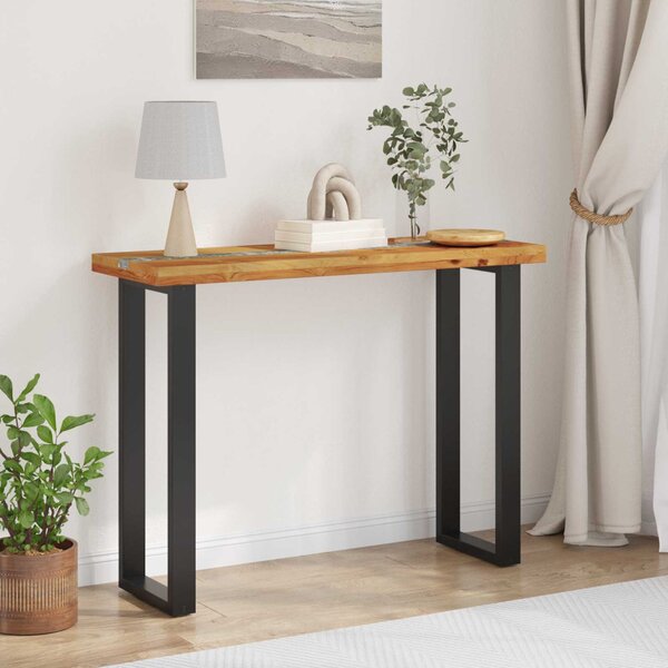 Konzolasztal Barna 100 x 35 x 75 cm Tömör Teakfa