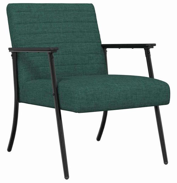 VidaXL karosszék Sötétzöld 59 x 75 x 78 cm szövet