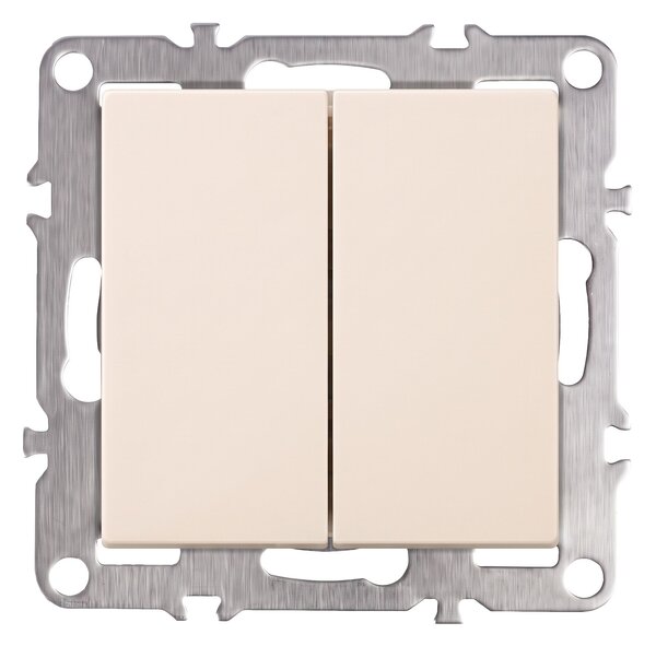 Kettős Kapcsoló OSTE JNH007-W BEIGE
