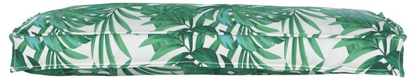 Raklap párnák padhoz 2 db Levél mintás 100x40x8 cm Oxford anyag