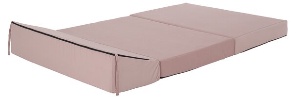 KONDELA Összecsukható matrac/fotel, 2v1, rózsaszín, VEDIS