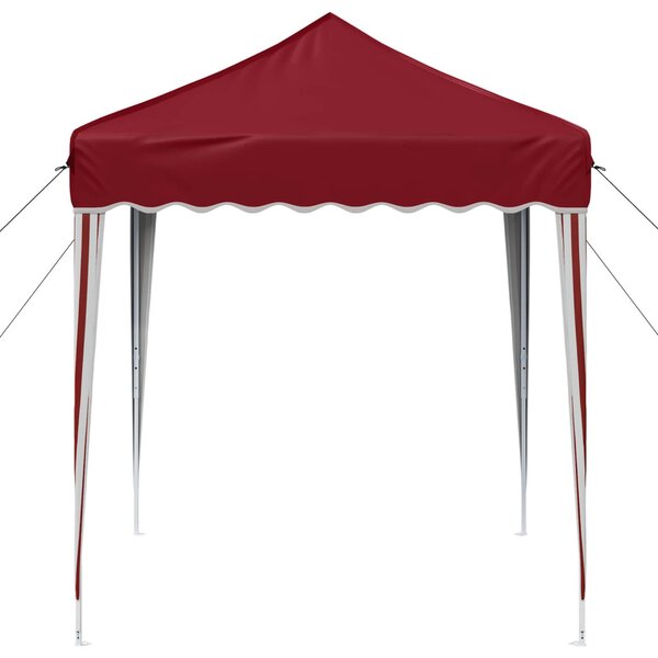 Parti sátor 195 x 195 x 245 cm Burgundi Oxford Szövet