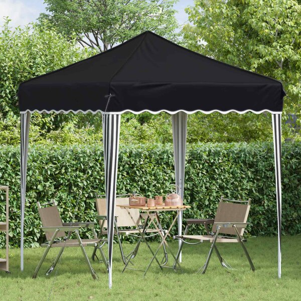 Parti sátor 195 x 195 x 245 cm Antracitszürke Oxford Szövet
