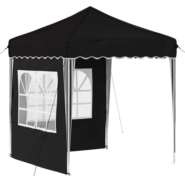 Parti sátor 195 x 195 x 245 cm Fekete Oxford Szövet