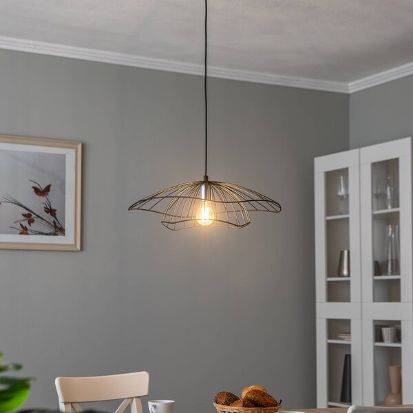 Opviq Tel 6500 függőlámpa Ø50cm fekete, dimmelhető, Fekete, Nappali / Étkező, fém, Modern