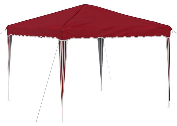 Parti sátor 288 x 288 x 245 cm Burgundi Oxford Szövet
