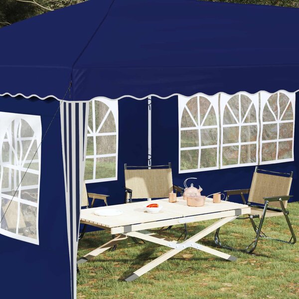 Parti sátor 575 x 289 x 245 cm Kék 210D Oxford ezüst bevonattal