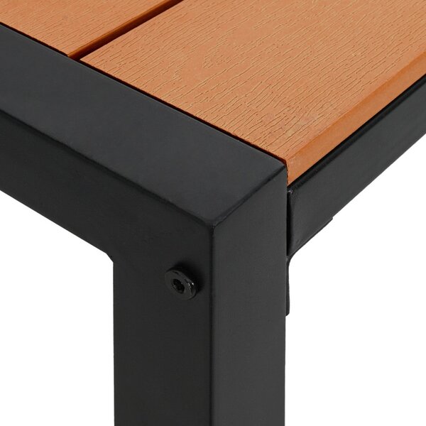 VidaXL Kerti pad Barna 100 x 28 x 45 cm Acél