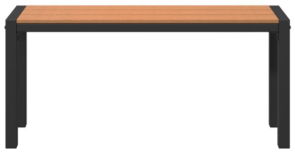 VidaXL Kerti pad Barna 100 x 28 x 45 cm Acél