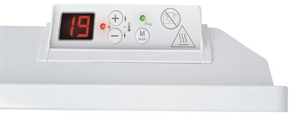 Noirot E176118 Spot Design 2500 BL konvektor fűtőtest, 2500 W, alumínium fűtőelem, falra szerelhető vagy szabadon álló, napi és heti programozás