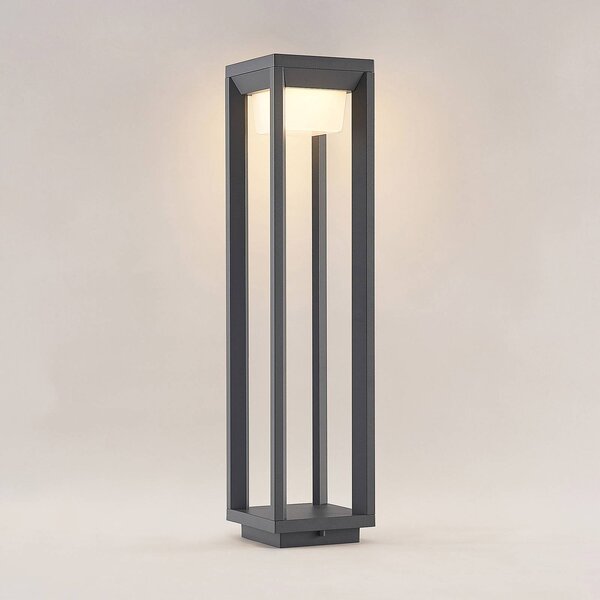 PRIOS Prios LED-es útvilágító lámpa Gamion, 60 cm, antracit, fém, IP54, Alu / szürke / cink, Alumínium, Modern
