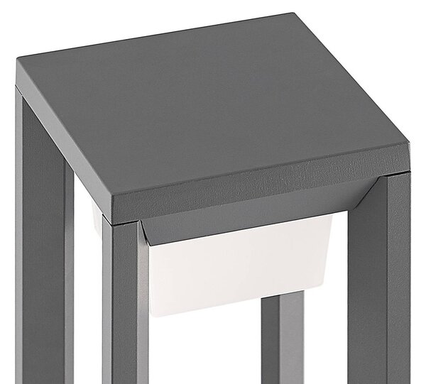 PRIOS Prios LED-es útvilágító lámpa Gamion, 60 cm, antracit, fém, IP54, Alu / szürke / cink, Alumínium, Modern