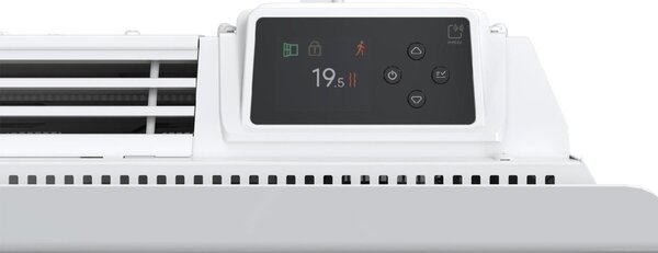 Noirot E219117 Caldera 2 H 2000 BL lávaköves radiátor, 2000 W, IP24 védettség, alumínium és lávakő fűtőelem, gyermekzár, LCD kijelző