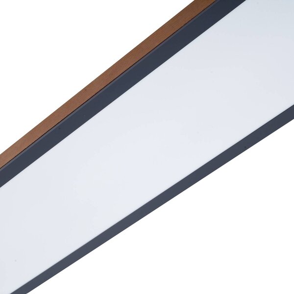 Lindby Laviona LED-es mennyezeti lámpa CCT-vel, 80 cm, dimmelhető, Világos fa, Nappali / Étkező, Fa, Modern