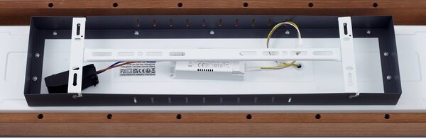 Lindby Laviona LED-es mennyezeti lámpa CCT-vel, 80 cm, dimmelhető, Világos fa, Nappali / Étkező, Fa, Modern