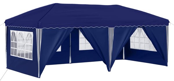 Parti sátor 575 x 288 x 245 cm Kék 210D Oxford ezüst bevonattal