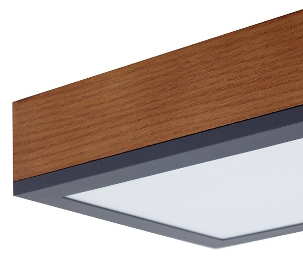 Lindby Laviona LED-es mennyezeti lámpa CCT-vel, 80 cm, dimmelhető, Világos fa, Nappali / Étkező, Fa, Modern