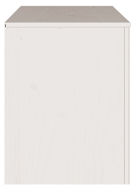 TV Szekrény "DRAMMEN" Fehér 99x43x55 cm Tömbfa Fenyő