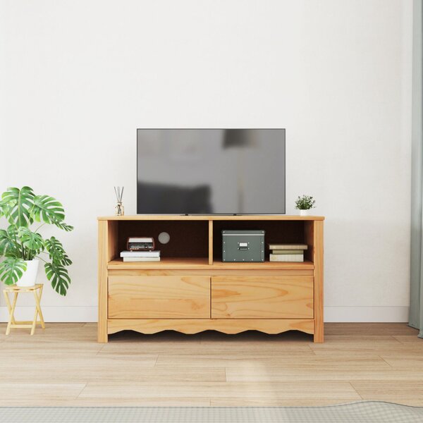TV Szekrény "DRAMMEN" 99x43x55 cm Tömör Fenyő