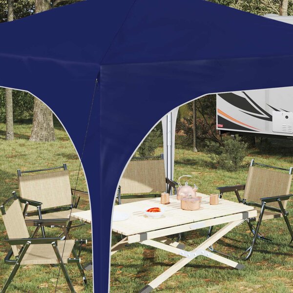 Parti sátor 290 x 290 x 245 cm Kék 210D Oxford ezüst bevonattal