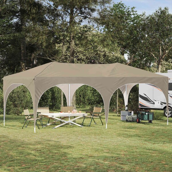 Parti sátor 575 x 288 x 245 cm Krémszínű Oxford Szövet