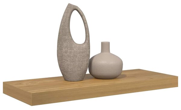 Falpolc Falra szerelhető tárolóval Barna 60 x 23 x 4 cm Faanyag