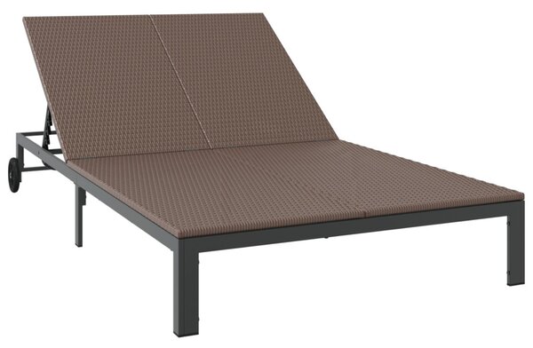 Napozóágy polirattan Barna