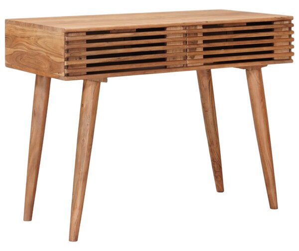 Asztal Természetes 100 x 48 x 76 cm Tömör Akácfa és Műanyag Fa
