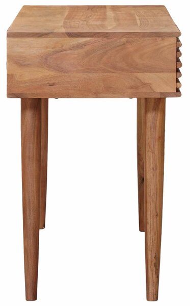 Asztal Természetes 100 x 48 x 76 cm Tömör Akácfa és Műanyag Fa