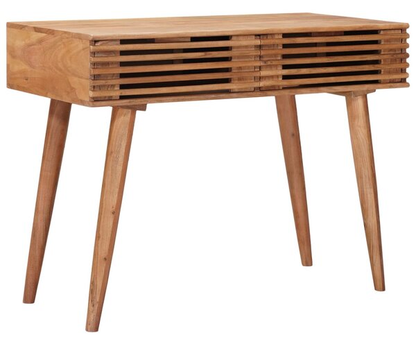 Asztal Természetes 100 x 48 x 76 cm Tömör Akácfa és Műanyag Fa