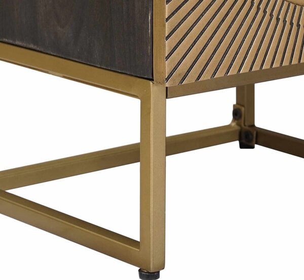 Magasfiú Bronz 35 x 30 x 120 cm Tömör Mangófa és Műszaki Fa