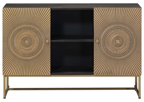 Széf Bronz 105 x 30 x 70 cm Tömör Mangófa és Műszaki Fa