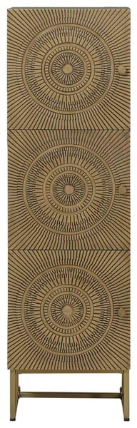 Magasfiú Bronz 35 x 30 x 120 cm Tömör Mangófa és Műszaki Fa