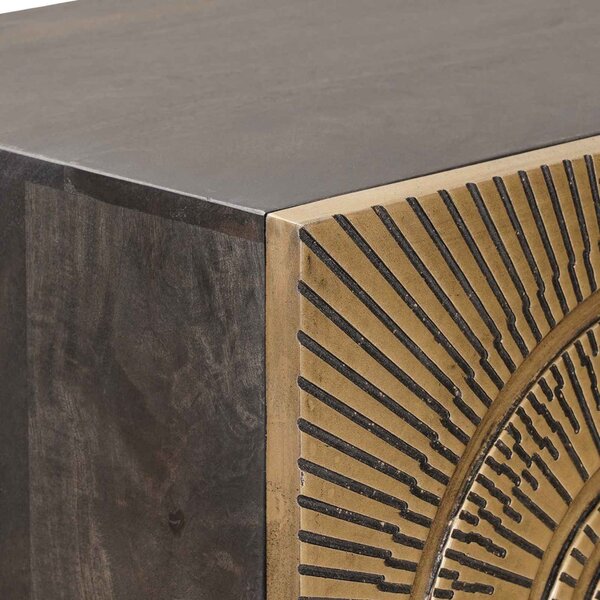 Magasfiú Bronz 35 x 30 x 120 cm Tömör Mangófa és Műszaki Fa