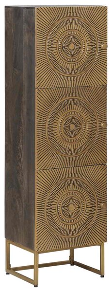 Magasfiú Bronz 35 x 30 x 120 cm Tömör Mangófa és Műszaki Fa