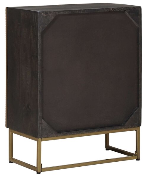 Széf Bronz 53,5 x 30 x 70 cm Tömör Mangófa és Műszaki Fa