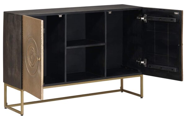 Széf Bronz 105 x 30 x 70 cm Tömör Mangófa és Műszaki Fa