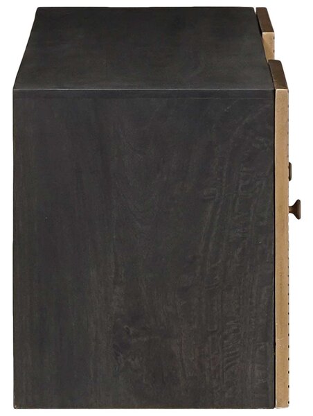 TV szekrény Bronz 105 x 30 x 35 cm Tömör Mangófa és Műszaki Fa