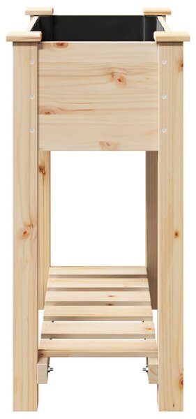 Kertészeti Kaspó Polccal 71x37x76 cm Tömör Fenyő