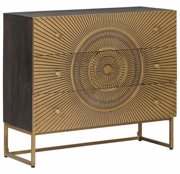 Fiókos szekrény fiókkal Bronz 75 x 30 x 65 cm